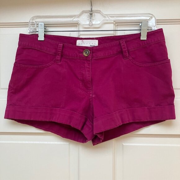 Kensie Magenta cuffed shorts size 8 - Picture 1 of 6